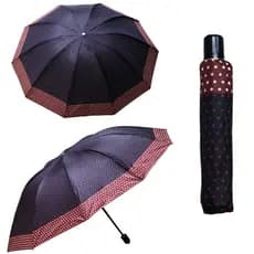 Guarda-chuva Bolinha Grande Reforçado Contra Vento Cabe Na Bolsa
