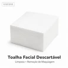 Toalha Facial descartavel para limpeza de rosto e remoção de maquiagem