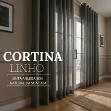 Cortina Voil Linho Gaze Sala Quarto Moderna Elegante Leve Sofisticada Ilhós Decoração Luxo Premium