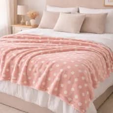 Manta Soft Casal Poá Macia Quentinha Confortável Para Cama Sofá Decorativa