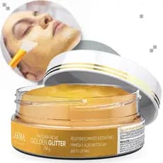 Máscara Facial Golden Glitter Lakma Ação Rejuvenescedora Firmeza Botox Like Efeito Lifting