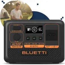 Estação Energia Solar Gerador Portátil Bluetti AC50P Potente 700 W / 504 Wh / 110V ou 220V