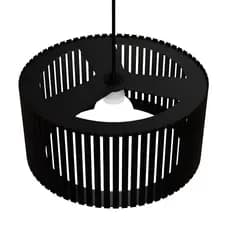 Luminária Lustre Pendente Decoração Berlim Modelo Ripado