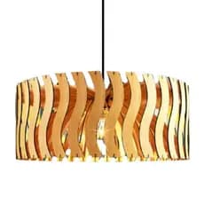 Lustre Luminária Teto tipo Pendente SENNA MDF - Completa Sala Cozinha banheiro Quarto