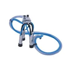 CONJUNTO DE ORDENHA COM COLETOR DE LEITE INOX 450ML COM PULSADOR PNEUMATICO COM CAPA DE TETEIRA DE INOX SERVE EM TODAS