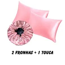 2 FRONHAS DE CETIM + 1 TOUCA DUPLA FACE COM REGULADOR