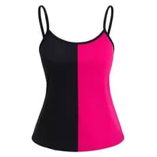 Blusinha Feminina de Alça Bicolor – Leve, Fresca e Estilosa