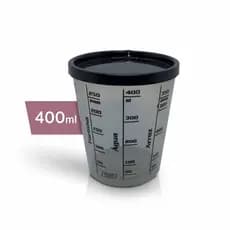 Copo graduado medidor medida certa Solrac 400 ml Preto Açúcar/Farinha/Arroz/Água/Xícara.