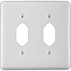Placa Conjunto Ilumi Stylus Branco 4X4 - 1 Tomada + 1 Tomada 248E1