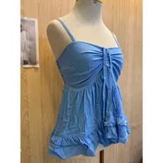 Blusa feminino Babado Encantador com Amarração Frontal