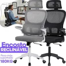 Cadeira  Escritorio Ergonomica NR17 Presidente Arcanis Marqs Giratoria 180 kg Resistente Confortavel