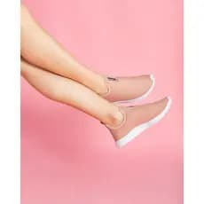 Tênis Meia Feminino Slip on Ortopédico Esportivo Calce fácil leve e Confortável Casual Academia
