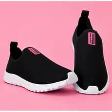 Tênis Meia Feminino Calce Fácil slip on Ortopédico Esportivo Leve e Confortável Casual Academia