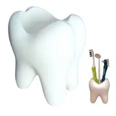 Porta Escovas de Dente e Creme Dental/ Porta Canetas em Formato De Dente Diversão Decoração
