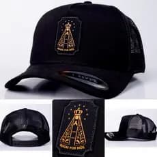 Boné Santinha Country Agro Sertanejo Rural AbaCurva Telinha Encaixe Perfeito Nossa Senhora Aparecida