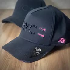 Boné NYC Destroyed Aba Curva Anth Co Original Fitinha Alta Qualidade Masculino Feminino confortável e Estiloso