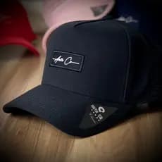 Boné Anth Co Berlim Preto Signature Trucker maior qualidade Do brasil original