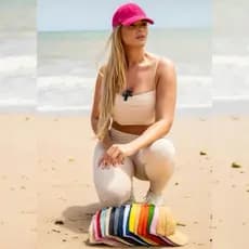 Boné Algodão Sarja Liso Lavado Aba Curva Fivela Ajustável Unisex Para Bordar Personalizar Estampa