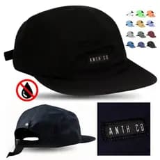Boné Five 5 Panel  Impermeável: Water Anth Co Original Streetwear Combina Esportes corrida anti suor