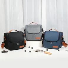 Bolsa Térmica Com Alça Lanche Bebida Lancheira Portátil