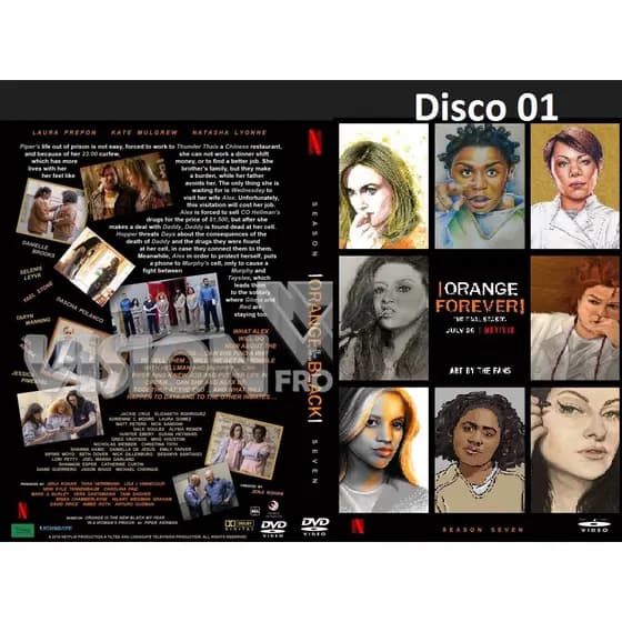 Dvd Orange Is the New Black - As 7 Temporadas Completas - Legendado ou Dublado - 21 Discos