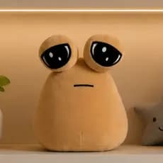 Pelúcia Pou Super Fofa e Macia Antialérgica ideal Para Presentes, Crianças e Decoração
