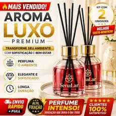 Aromatizador com Varetas Luxo Barato 250ml Perfume Ambiente  Bamboo Baunilha Chá Branco Lavanda
