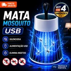 Luminária Portátil Mata Mosquito USB LED Elétrica Portátil Repelente Anti Insetos Silenciosa