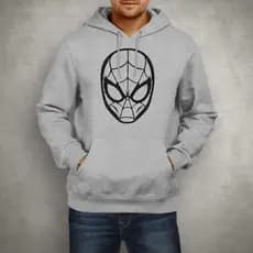 Moletom Com Bolso E Capuz Estampa Homem Aranha