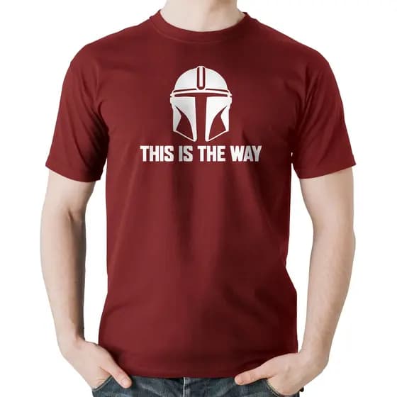 Camiseta The Mandalorian Unissex 100% Algodão Geek