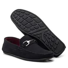 Mocassim Driver Masculino Camurça Preta Solado De borracha Antiderrapante
