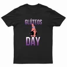Camiseta Glúteos Day Academia Treinar Unisex 100% Algodão
