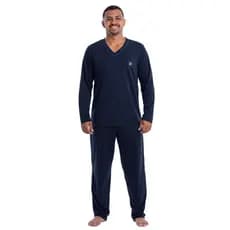Pijama Longo Adulto Masculino Blusa Manga Comprida e Calça