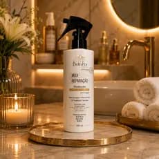 Reparação de Pontas Profissional Finalizador e Protetor Térmico Anti-Frizz D' Pantenol e Óleo de Argan e Coco 250 ml