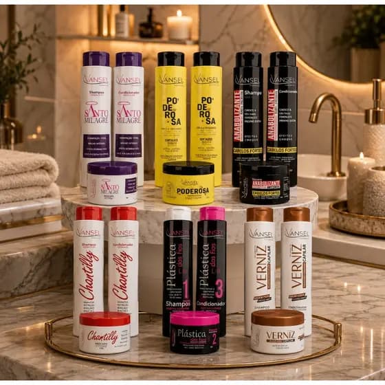 4 Kit Capilar Profissional Shampoo + Condicionador + Máscara Profissional (15 Produtos)  Revenda