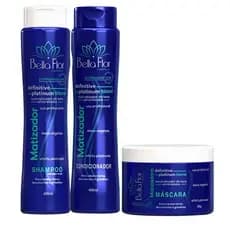 Kit Capilar Matizador Blond Platinum 3 Produtos Shampoo, Condicionador e Máscara Matize Agora