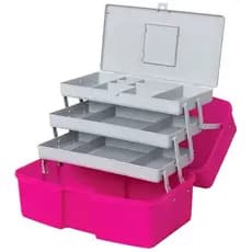 Caixa Organizadora Maleta Maquiagem Maleta Manicure 3 Bandejas Articuladas Polymer