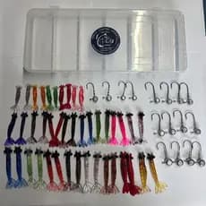 Kit Camarão Artificial Porto Pesca 42 Camarões + 16 Jig Head + Case