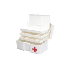 Maleta de Primeiros Socorros com 3 Bandejas – Caixa Organizadora Polymer – Portátil e Resistente