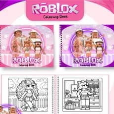 Livro de Colorir Roblox 45 páginas Capa Dura