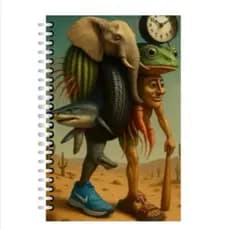 Caderno BRAINROT 80 folhas Capa dura