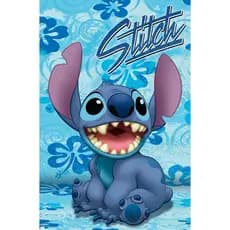 Caderno universitário espiral Stitch 80 folhas capa dura personalizado