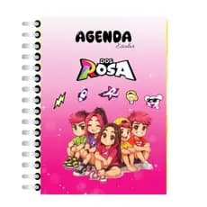 Agenda escolar DOS ROSA coleção 2026 com nome