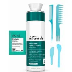 Escova Progressiva Let Me Be Sem Formol 500ml Passo Único Profissional Cabelos Lisos Alisamento