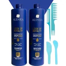 Escova Progressiva Alenka Look Royal Orgânico Sem Formol Kit 2x1000ml