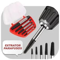 Jogo de Extratores de Parafusos com 5 Peças