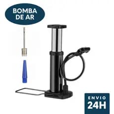Bomba De Ar Pedal Alta Pressão Manual Pneu Bola Bicicleta Moto