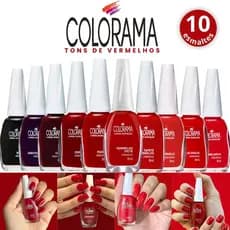 Kit Esmalte Colorama 10 Cores Escuras Atacado Manicure