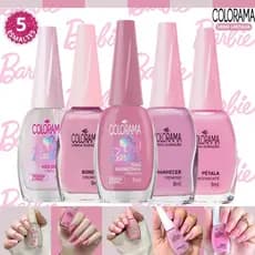 Esmaltes Colorama Tons Rosas Coleção Barbie Lançamento Kit Esmalte Atacado