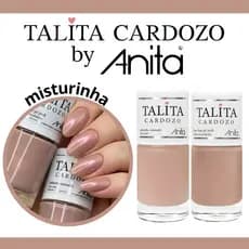 Esmaltes Anita Nude e Top Coat Brilho Secagem Rápida Unhas Lindas